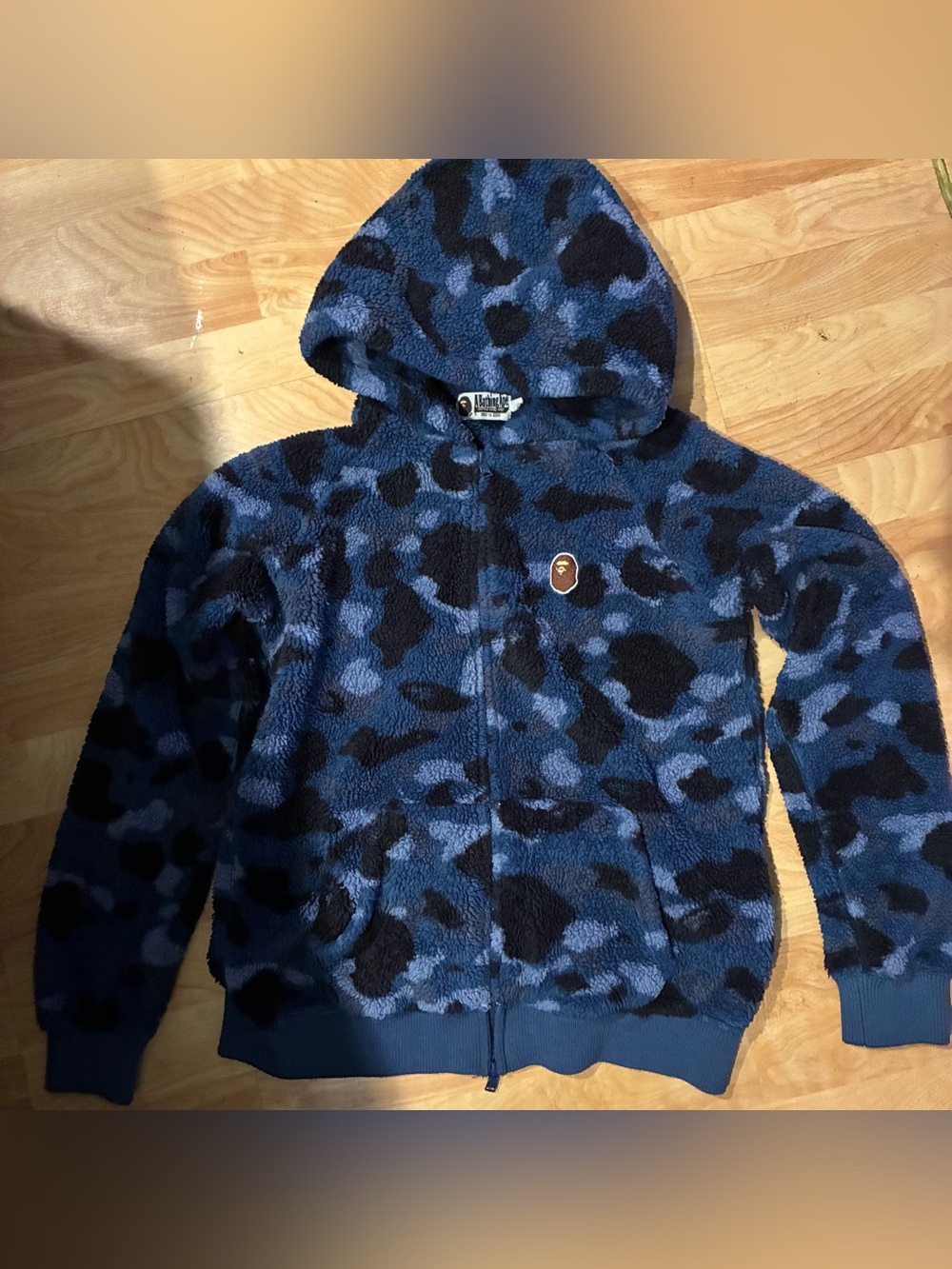Women’s Blue Camo Sherpa Hoodie